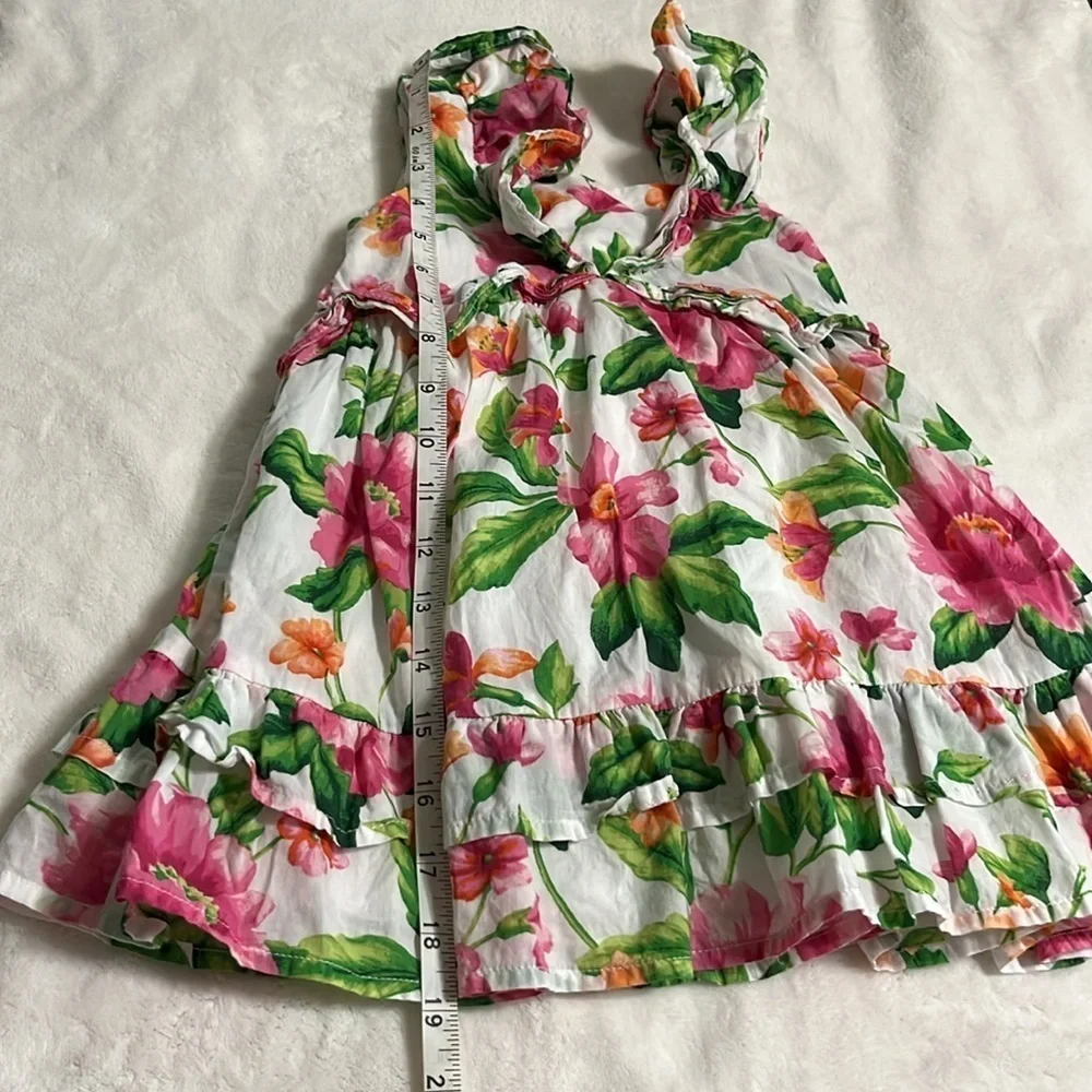 Janie and Jack Pink and Green Floral Dress - Picture 8 of 8